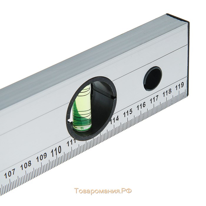 Уровень алюминиевый ЛОМ, 2 глазка, линейка, 1200 мм