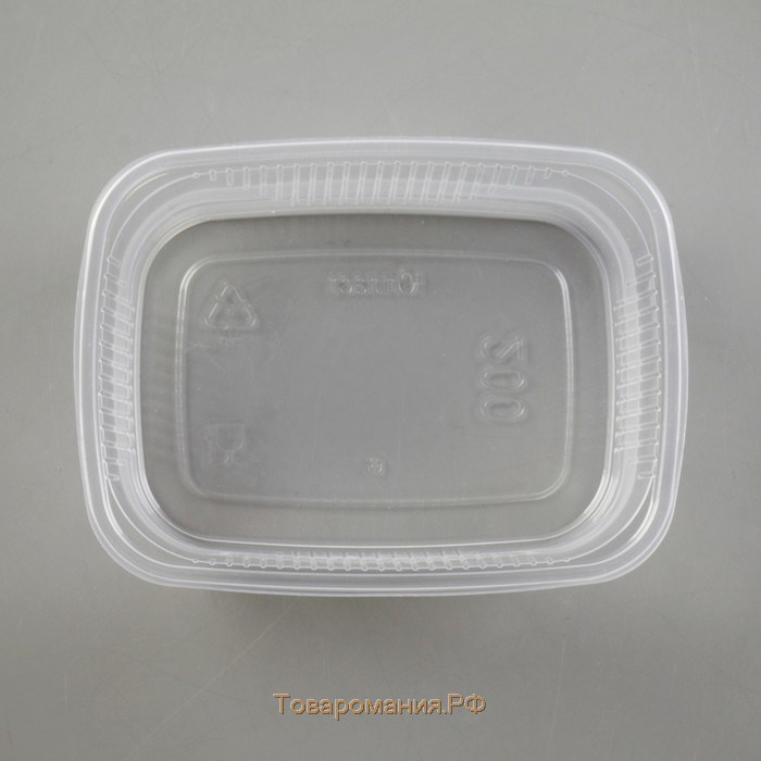 Контейнер одноразовый «Юпласт», 200 гр, 10,8×8,2×3,8 см, прямоугольный, цвет прозрачный