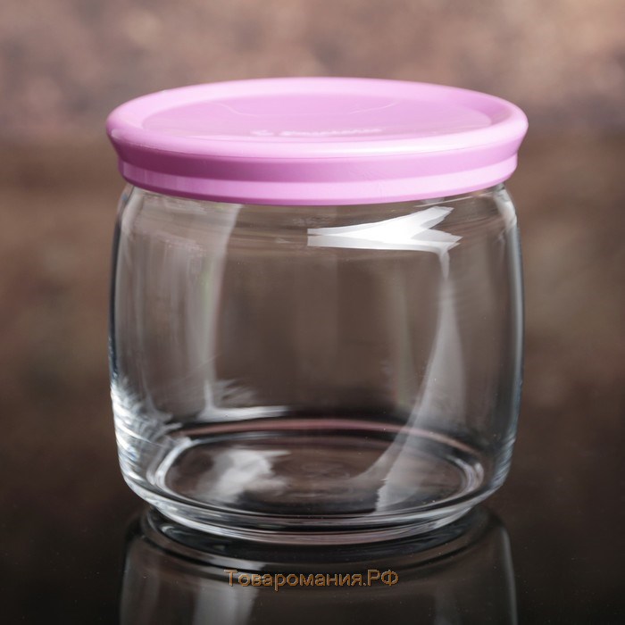 Набор стеклянных банок для сыпучих продуктов Cesni, 500 мл, 3 шт