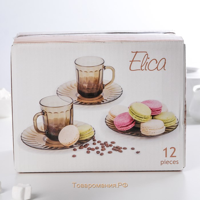 Набор чайный Elica, 200 мл, 12 предметов