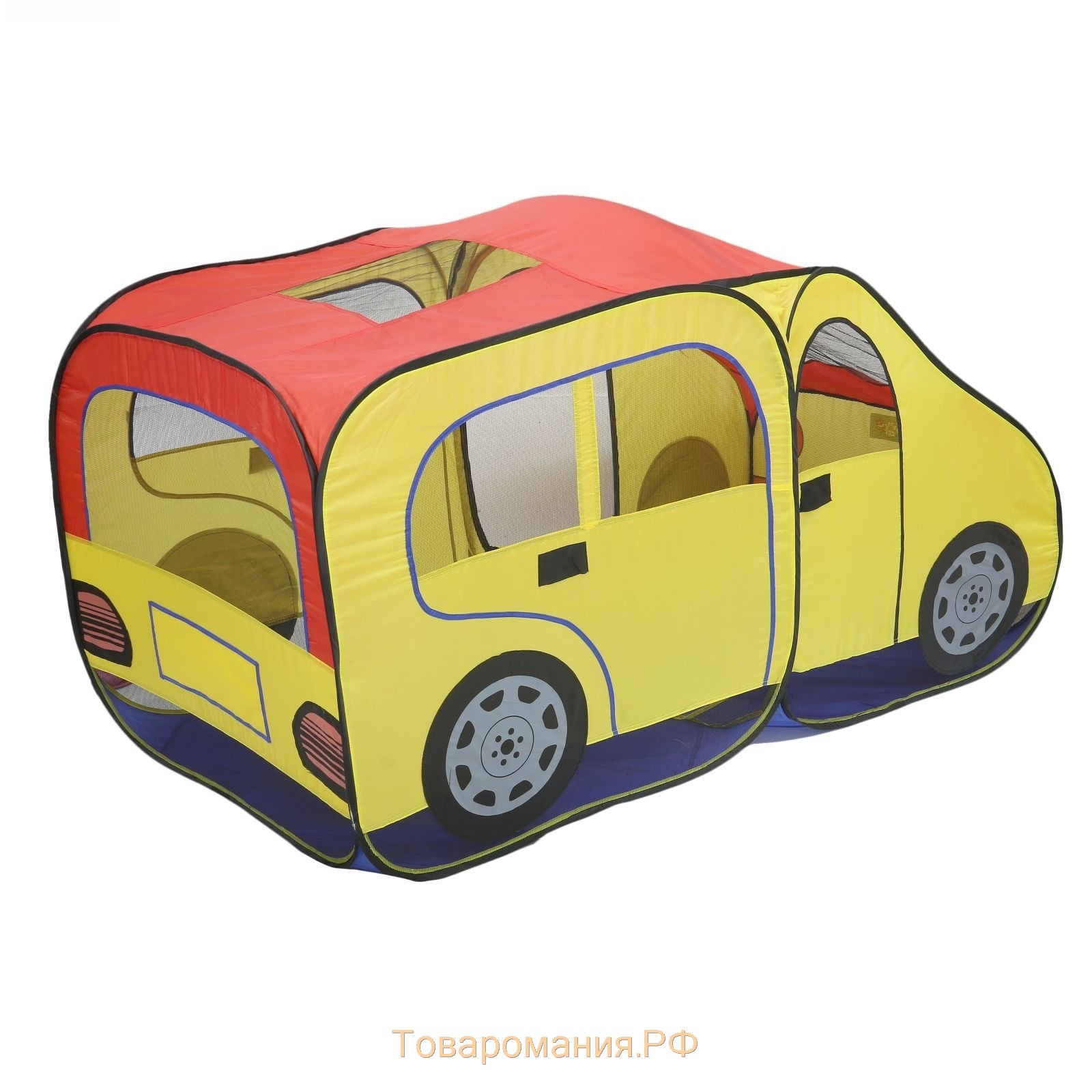 Игровая палатка «Авто», цвет красно-желтый