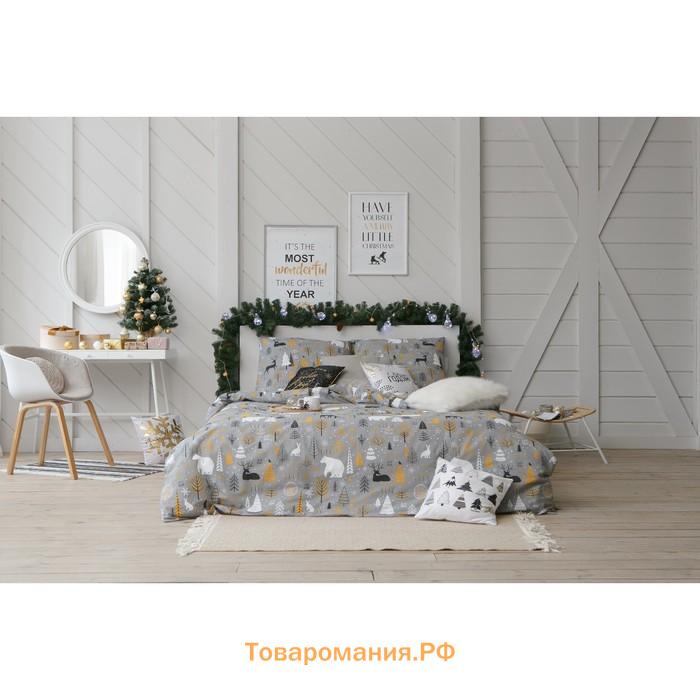 Постельное бельё  2 сп Let it snow (вид 2) 175х215 см, 200х220 см, 70х70 см - 2 шт