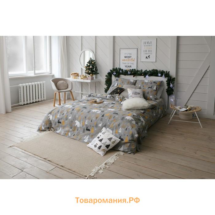 Постельное бельё  2 сп Let it snow (вид 2) 175х215 см, 200х220 см, 70х70 см - 2 шт