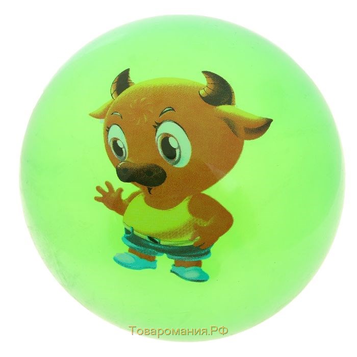 Мяч детский «Животные», d=25 см, 75 г, цвет МИКС