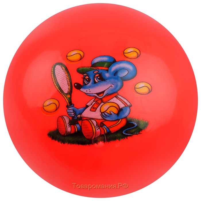 Мяч детский «Животные», d=25 см, 75 г, цвет МИКС