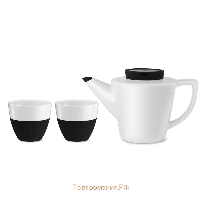 Чайный набор VIVA Scandinavia Infusion, 1.2 л/300 мл, 3 предмета, цвет чёрный