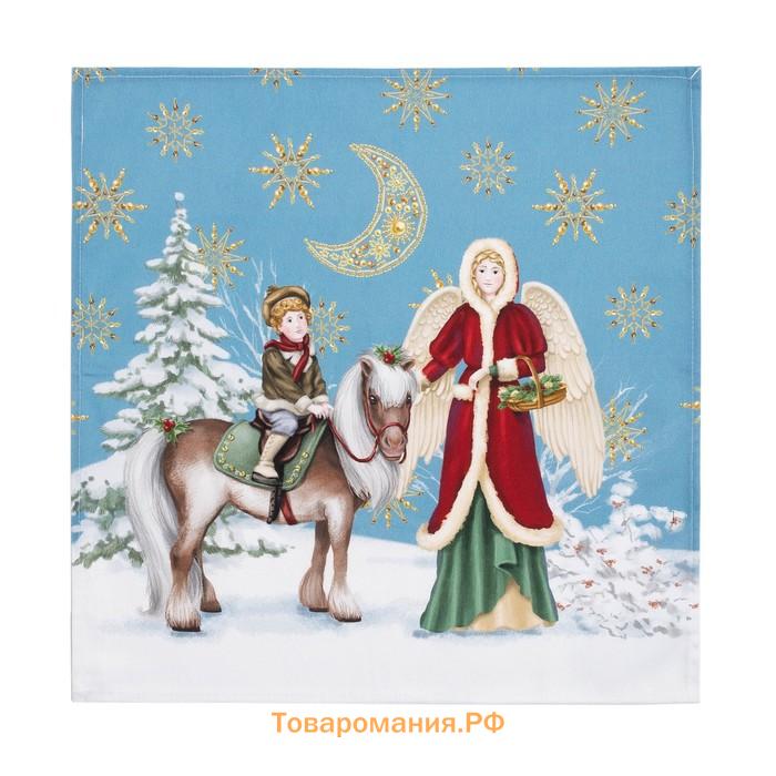 Набор столовый "Christmas time" скатерть 150х110см +/-3см с ГМВО, салф.40х40см-4 шт, хл100%