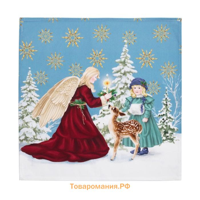 Набор столовый "Christmas time" скатерть 150х110см +/-3см с ГМВО, салф.40х40см-4 шт, хл100%