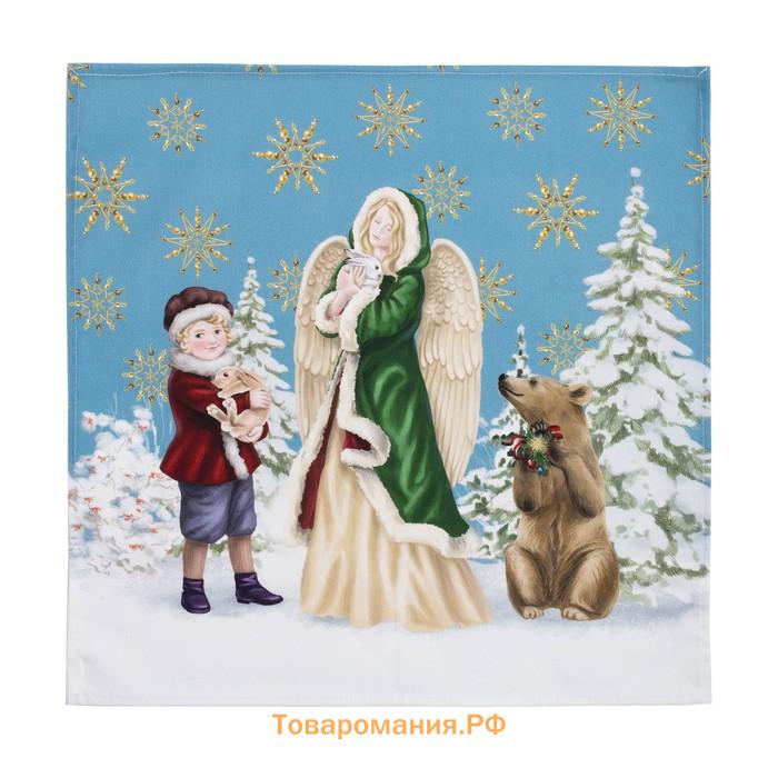 Набор столовый "Christmas time" скатерть 150х110см +/-3см с ГМВО, салф.40х40см-4 шт, хл100%