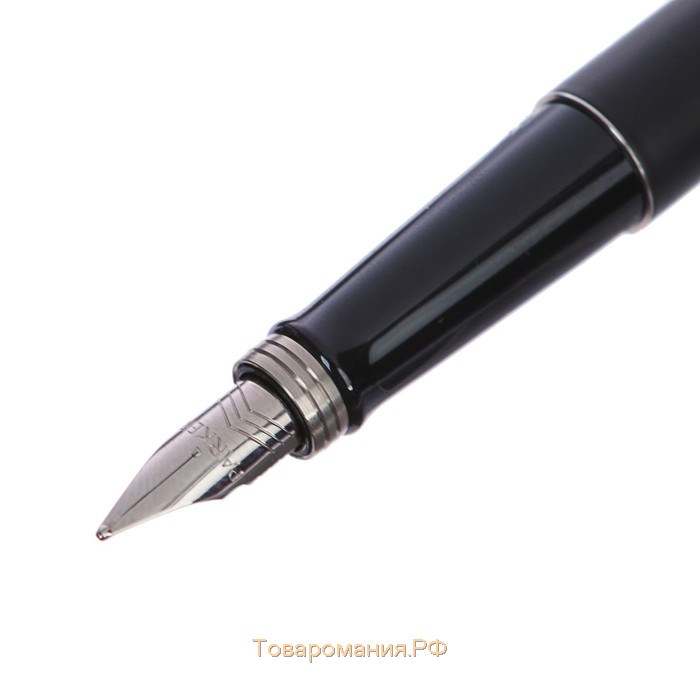 Ручка перьевая Parker Jotter Core F63 Bond Street Black CT M, корпус из нержавеющей стали