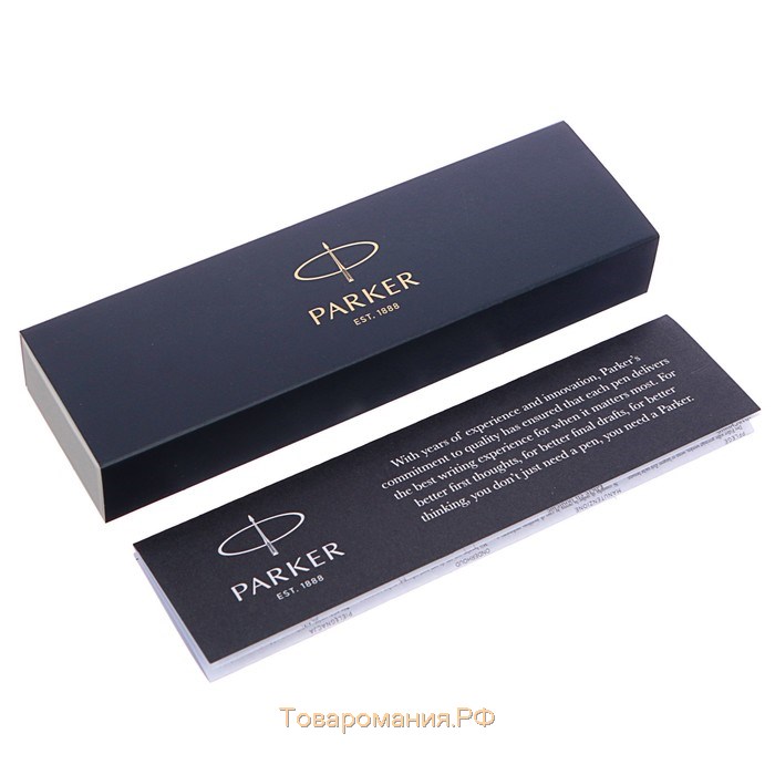 Ручка перьевая Parker Jotter Core F63 Bond Street Black CT M, корпус из нержавеющей стали