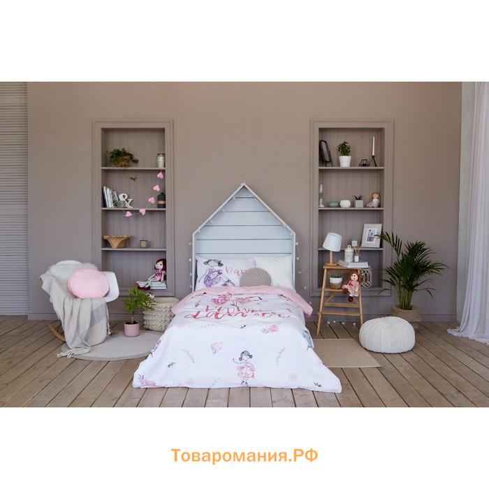 Постельное бельё «» 1.5 сп Flower dancer 143х215 см, 150х214 см, 50х70 см -1 шт,100% хлопок, бязь