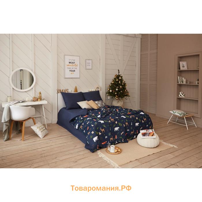 Постельное белье "" 2 сп Winter animals 175*215 см, 200*220 см, 70*70 см - 2 шт