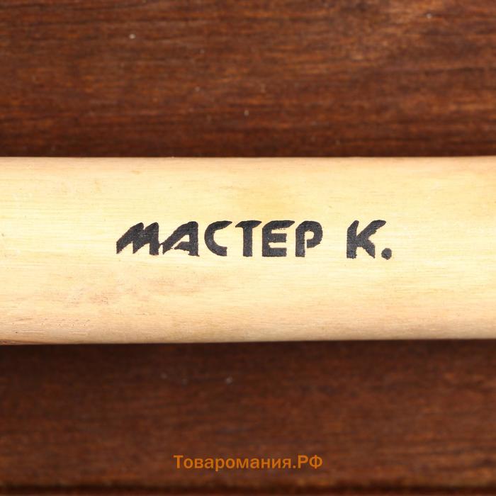 Лопата туристическая "Мастер К" штыковая, 37см, черная, дерево