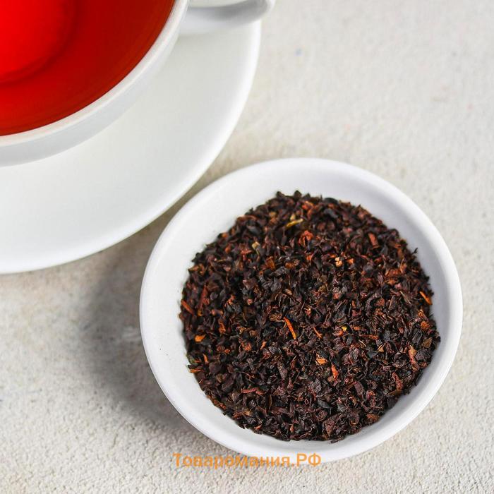 Чай чёрный «Крепости духа», термостакан 350 мл, аромат лесные ягоды, 20 г