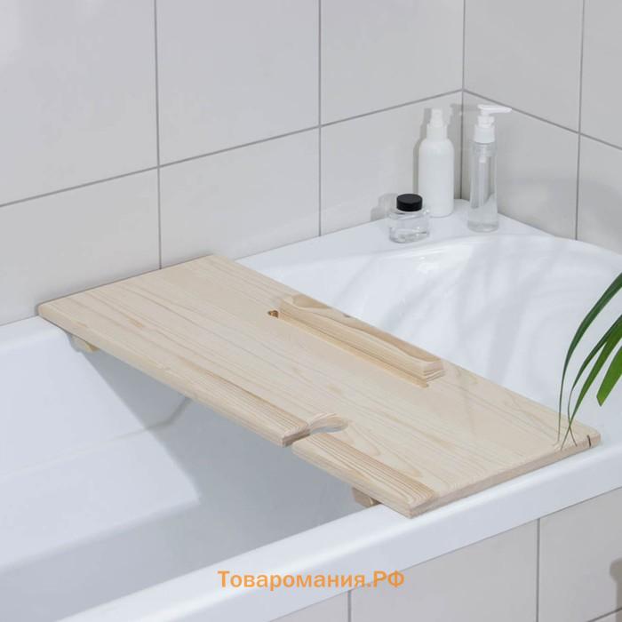 Столик для ванны, 68×26×7 см, сосна