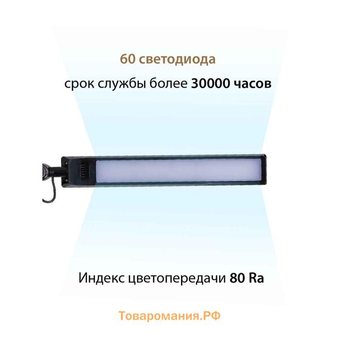 Лампа настольная National NL-75LED, 10Вт, цвет чёрный