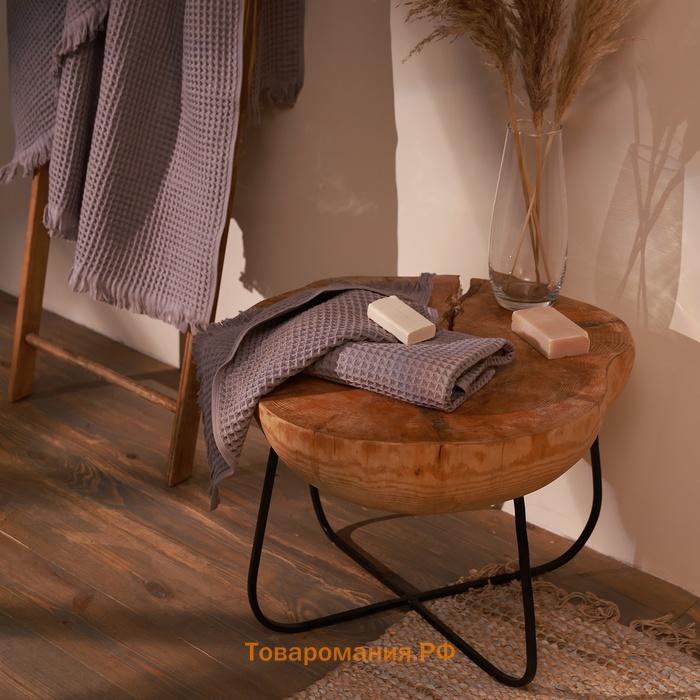 Полотенце вафельное SL HOME: Boho "Софт Мист" 90х150 см, 100% хлопок, 300 г/м2