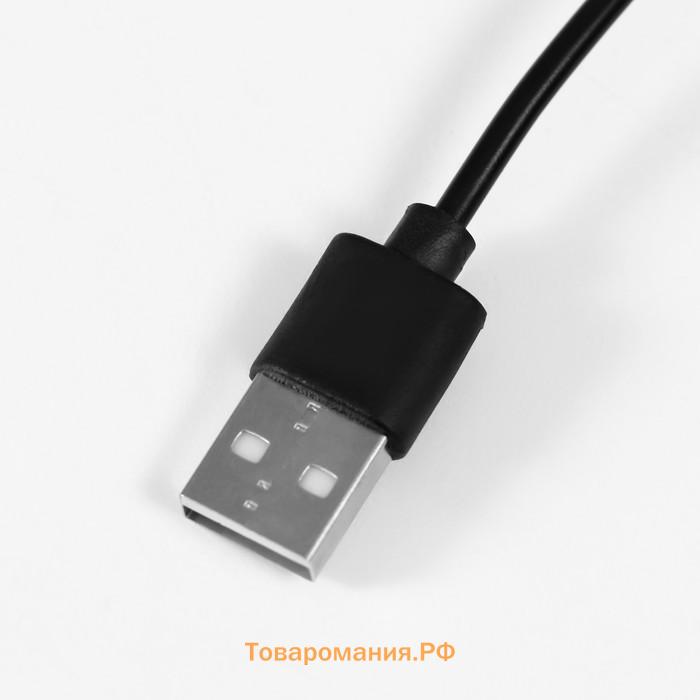 Лампа-лупа х5 ×11 для творчества LEDx18 от 3АAA+ USB линзы d=2 см и 7.5 см 11×9×22.8 см