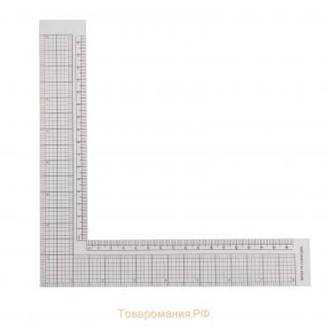 Линейка для кроя и шитья, 21,5 × 21,5 см, цвет прозрачный