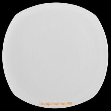 Тарелка фарфоровая обеденная Wilmax Ilona, d=24,5 см, цвет белый
