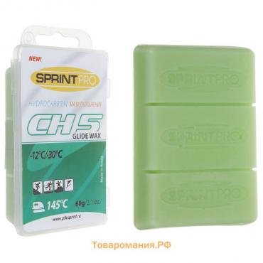 Мазь для скольжения SPRINT PRO, CH5 Green, от -12 до -30°C, 60 г