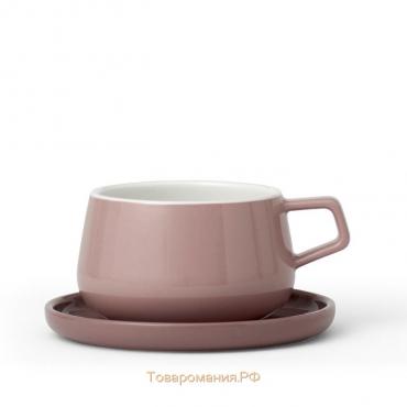 Чайная чашка с блюдцем VIVA Scandinavia Ella, 300 мл, цвет чайная роза