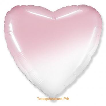 Шар фольгированный 18" «Градиент», сердце, розовый