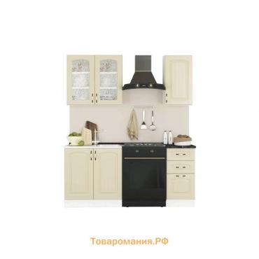 Кухня «Равенна Фаби» со столешницей, размер 1.2 м, фасады МДФ, цвет ваниль