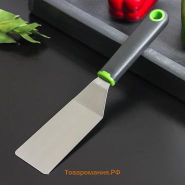 Лопатка для пиццы Lime, 25×5 см, цвет чёрно-зелёный