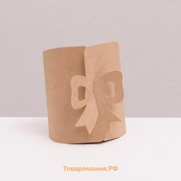 Коробка складная-конверт для сладкого, крафт, 10,5 х 9,5 х 4 см